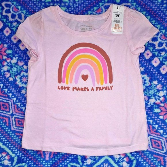 Childrens Place baby girl graphic t-shirt, rainbow 12 month K-207 - Picture 1 of 1